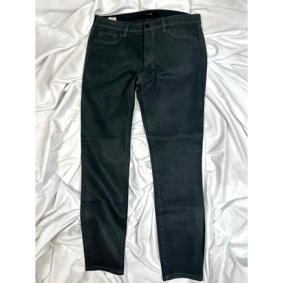 Joes Jeans Straight Leg Finished Cuffs Logo Back Pocket Black 31 - Picture 1 of 14
